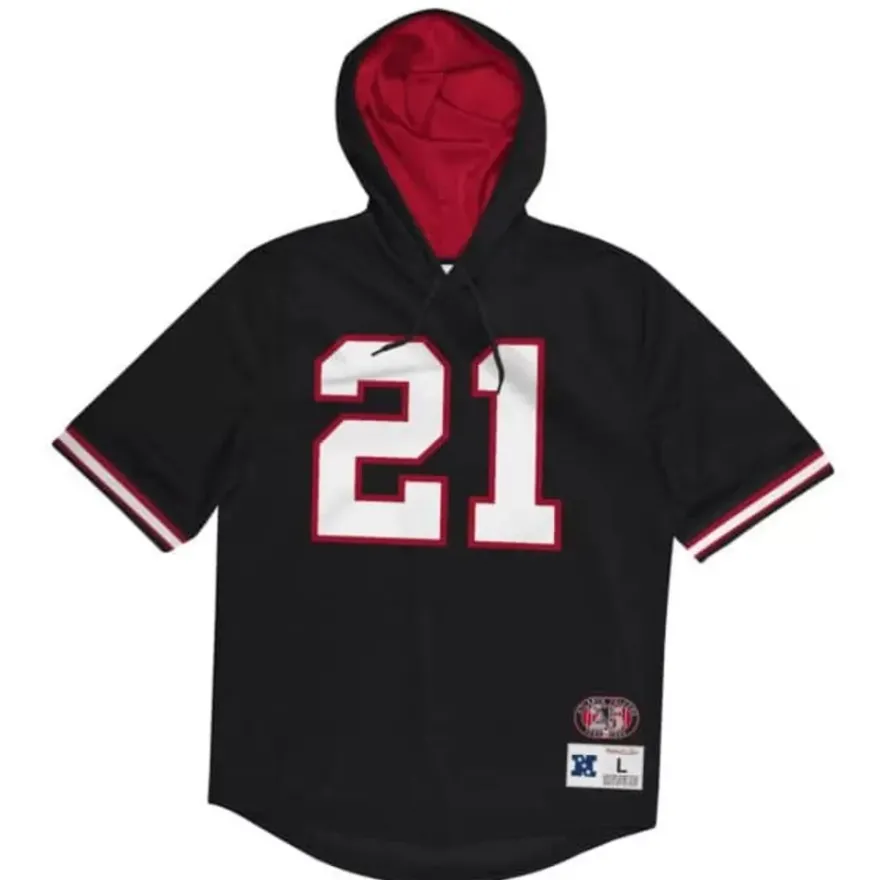 Mitchell & Ness Hoodies & Sweatshirts-Name & Number Ss Hoodie Atlanta Falcons 1989 Deion Sanders