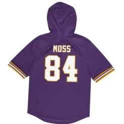 Mitchell & Ness Hoodies & Sweatshirts-Name & Number Ss Hoodie Minnesota Vikings 2000 Randy Moss