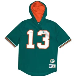 Mitchell & Ness Hoodies & Sweatshirts-Name & Number Ss Hoodie Miami Dolphins 1994 Dan Marino