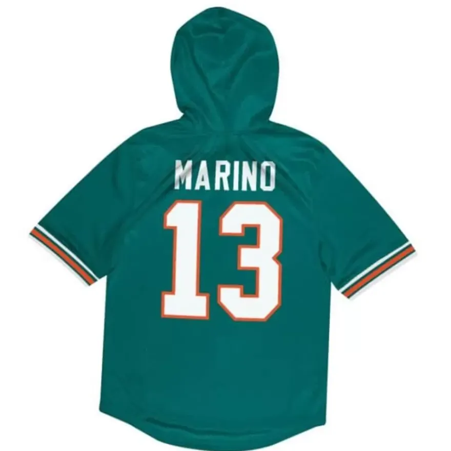 Mitchell & Ness Hoodies & Sweatshirts-Name & Number Ss Hoodie Miami Dolphins 1994 Dan Marino