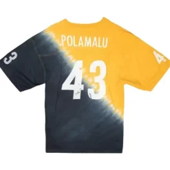 Mitchell & Ness T-Shirts & Tops-Name & Number Ss Tie Dye Top Pittsburgh Steelers Troy Polamalu