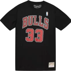 Mitchell & Ness T-Shirts & Tops-Name & Number Tee Chicago Bulls 1996-97 Scottie Pippen