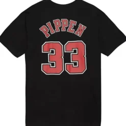 Mitchell & Ness T-Shirts & Tops-Name & Number Tee Chicago Bulls 1996-97 Scottie Pippen