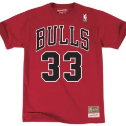 Mitchell & Ness T-Shirts & Tops-Name & Number Tee Chicago Bulls 1997-98 Scottie Pippen