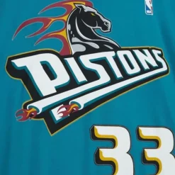 Mitchell & Ness T-Shirts & Tops-Name & Number Tee Detroit Pistons 1998-99 Grant Hill