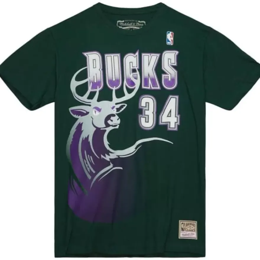 Mitchell & Ness T-Shirts & Tops-Name & Number Tee Milwaukee Bucks 1996-97 Ray Allen