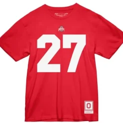 Mitchell & Ness T-Shirts & Tops-Name & Number Tee Ohio State 1985 Eddie George