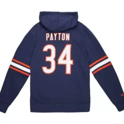 Mitchell & Ness Hoodies & Sweatshirts-Name And Number Fleece Hoodie Chicago Bears 1983 Walter Payton