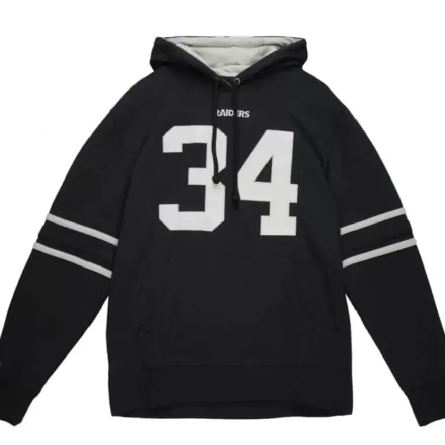 Mitchell & Ness Hoodies & Sweatshirts-Name And Number Fleece Hoodie Los Angeles Raiders 1988 Bo Jackson