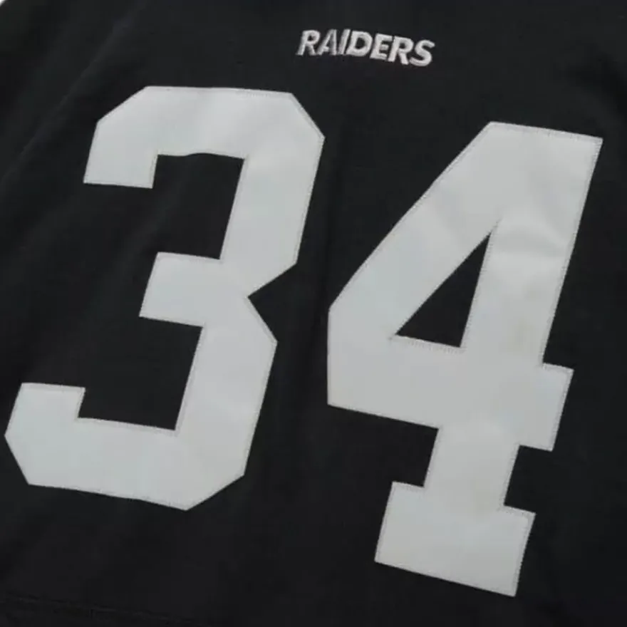 Mitchell & Ness Hoodies & Sweatshirts-Name And Number Fleece Hoodie Los Angeles Raiders 1988 Bo Jackson