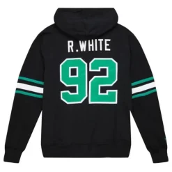 Mitchell & Ness Hoodies & Sweatshirts-Name And Number Fleece Hoodie Philadelphia Eagles 1990 Reggie White
