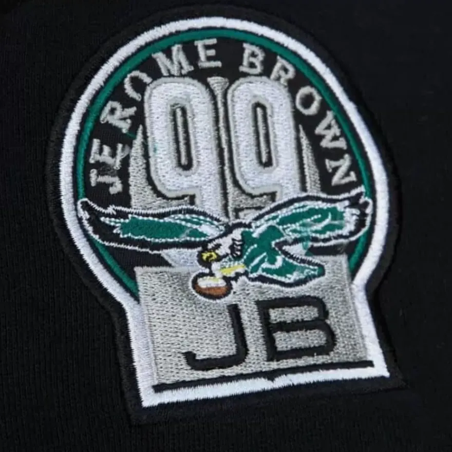 Mitchell & Ness Hoodies & Sweatshirts-Name And Number Fleece Hoodie Philadelphia Eagles 1990 Reggie White