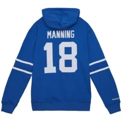 Mitchell & Ness Hoodies & Sweatshirts-Name And Number Fleece Hoodie Indianapolis Colts 2006 Peyton Manning