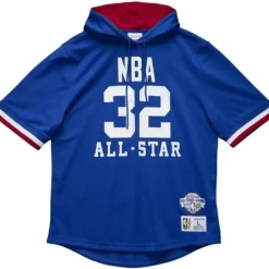 Mitchell & Ness T-Shirts & Tops-Name And Number Mesh Hoody All Star West 1985-86 Magic Johnson