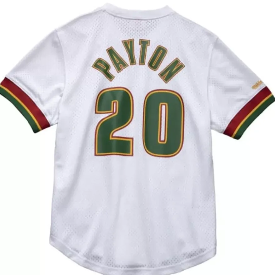 Mitchell & Ness T-Shirts & Tops-Name And Number Mesh Top Seattle Supersonics 1996-97 Gary Payton