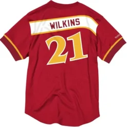 Mitchell & Ness T-Shirts & Tops-Name And Number Mesh Top Atlanta Hawks 1987-88 Dominique Wilkins