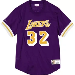 Mitchell & Ness T-Shirts & Tops-Name And Number Mesh Top Los Angeles Lakers Magic Johnson