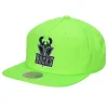 Mitchell & Ness Snapback-Neon Nylon Snapback Hwc Milwaukee Bucks