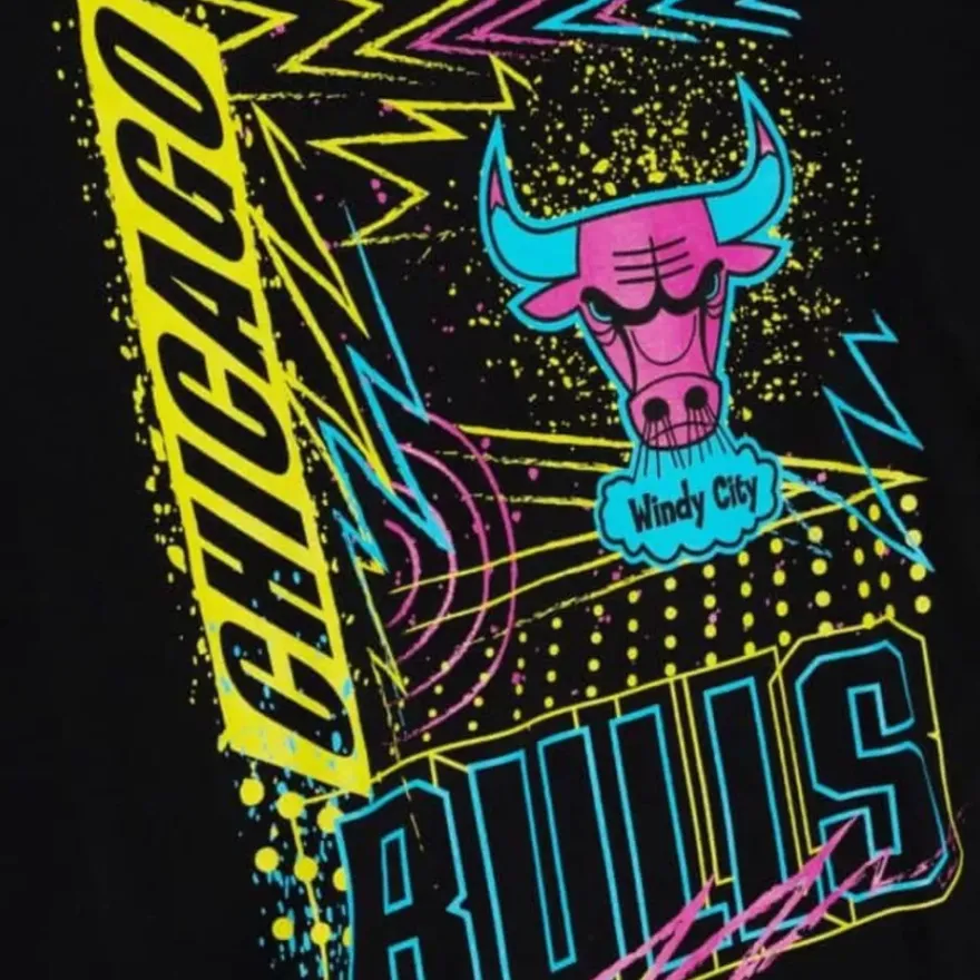 Mitchell & Ness T-Shirts & Tops-Neon Tee Chicago Bulls