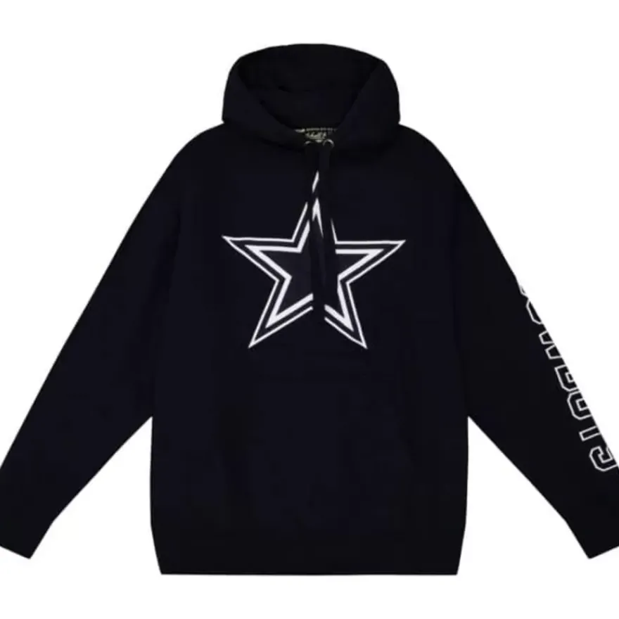 Mitchell & Ness Hoodies & Sweatshirts-N&N Fleece Hoody Dallas Cowboys Troy Aikman