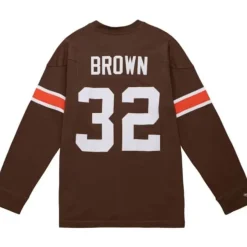 Mitchell & Ness T-Shirts & Tops-N&N Longsleeve Tee Cleveland Browns 1963 Jim Brown