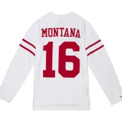 Mitchell & Ness T-Shirts & Tops-N&N Longsleeve Tee San Francisco 49Ers 1990 Joe Montana