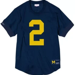 Mitchell & Ness Hoodies & Sweatshirts-N&N Mesh Crewneck University Of Michigan 1997 Charles Woodson