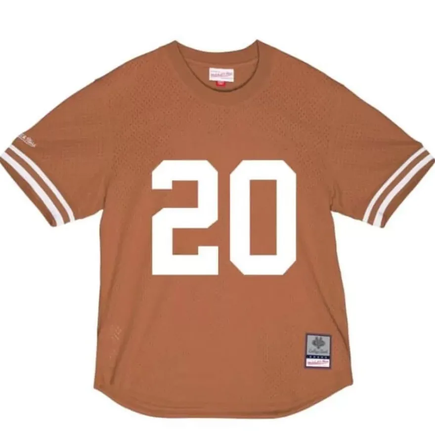 Mitchell & Ness Hoodies & Sweatshirts-N&N Mesh Crewneck University Of Texas At Austin 1977 Earl Campbell