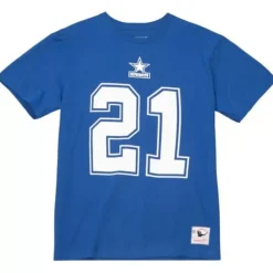 Mitchell & Ness T-Shirts & Tops-N&N Royal Dallas Cowboys Deion Sanders
