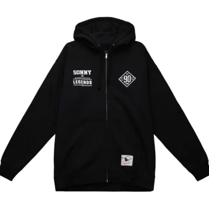 Mitchell & Ness Hoodies & Sweatshirts-N&N Zipper Hoodie Collaboration Sonny Jurgensen