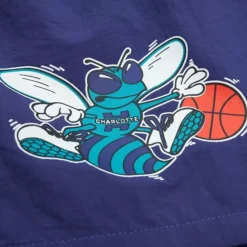 Mitchell & Ness Shorts-Nylon Utility Shorts Charlotte Hornets