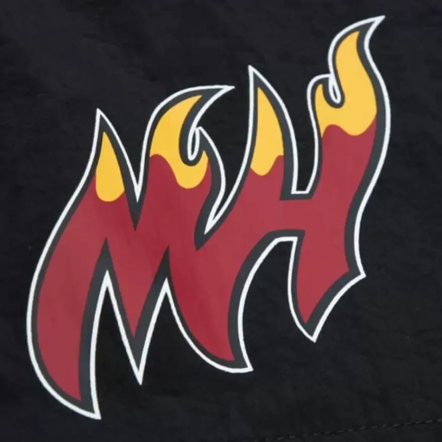 Mitchell & Ness Shorts-Nylon Utility Shorts Miami Heat