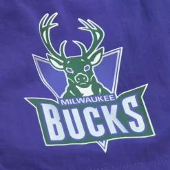 Mitchell & Ness Shorts-Nylon Utility Shorts Milwaukee Bucks