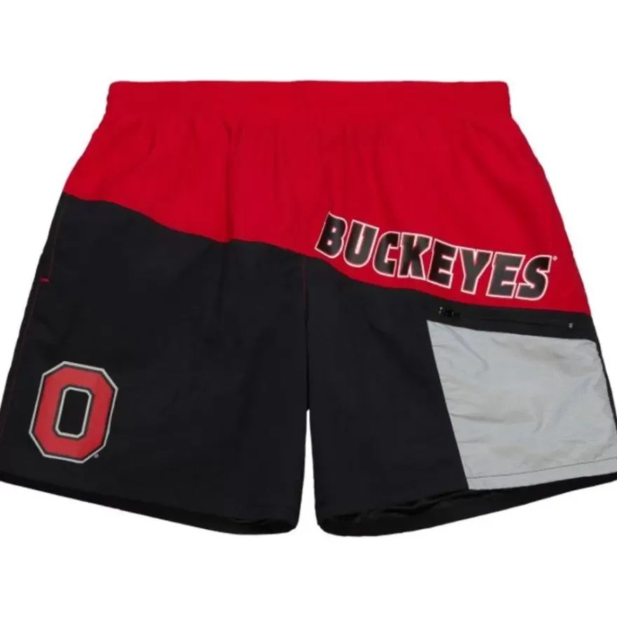 Mitchell & Ness Shorts-Nylon Utility Shorts Ohio State