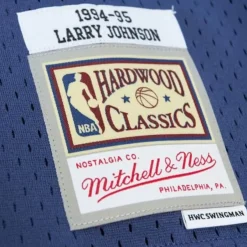 Mitchell & Ness Nba Swingman-Off Court Chenille Swingman Larry Johnson Charlotte Hornets 1994-95 Jersey