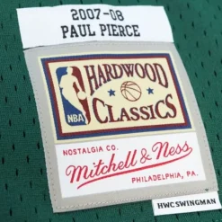 Mitchell & Ness Nba Swingman-Off Court Chenille Swingman Paul Pierce Boston Celtics 2007-08 Jersey