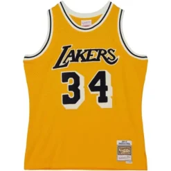 Mitchell & Ness Nba Swingman-Off Court Chenille Swingman Shaquille O'Neal Los Angeles Lakers 1996-97 Jersey