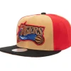Mitchell & Ness Snapback-On The Block Snapback Hwc Philadelphia 76Ers