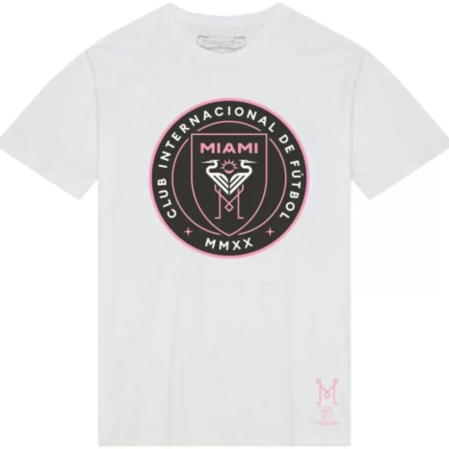 Mitchell & Ness T-Shirts & Tops-One Color New Pink Crest Inter Miami Cf