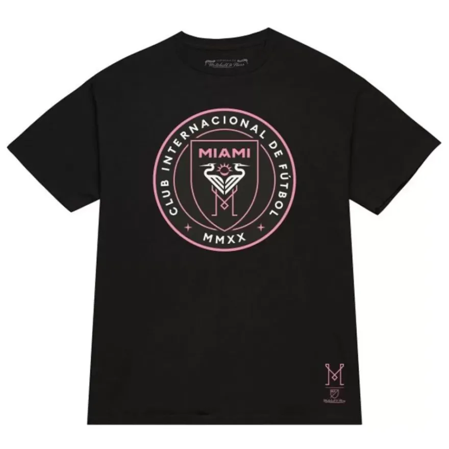 Mitchell & Ness T-Shirts & Tops-One Color New Pink Crest Inter Miami Cf