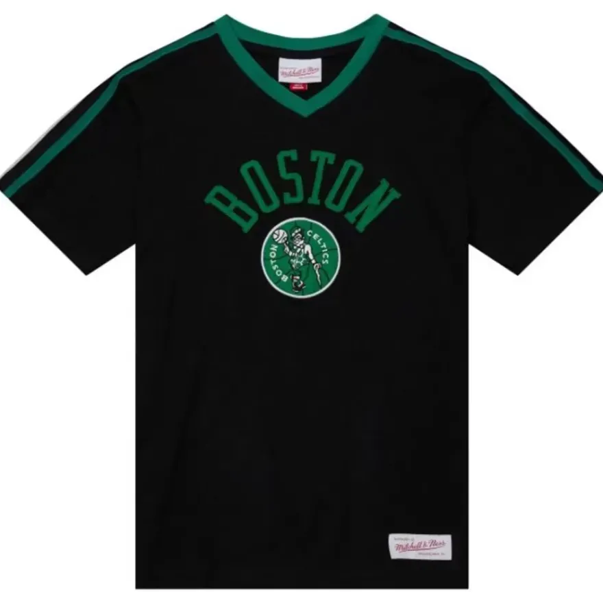 Mitchell & Ness Big Kids-Overtime Win V-Neck Boston Celtics