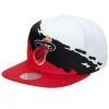 Mitchell & Ness Snapback-Paintbrush Snapback Hwc Miami Heat