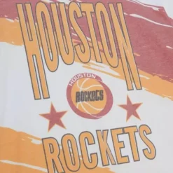 Mitchell & Ness T-Shirts & Tops-Paintbrush Sublimated Ss Tee Houston Rockets