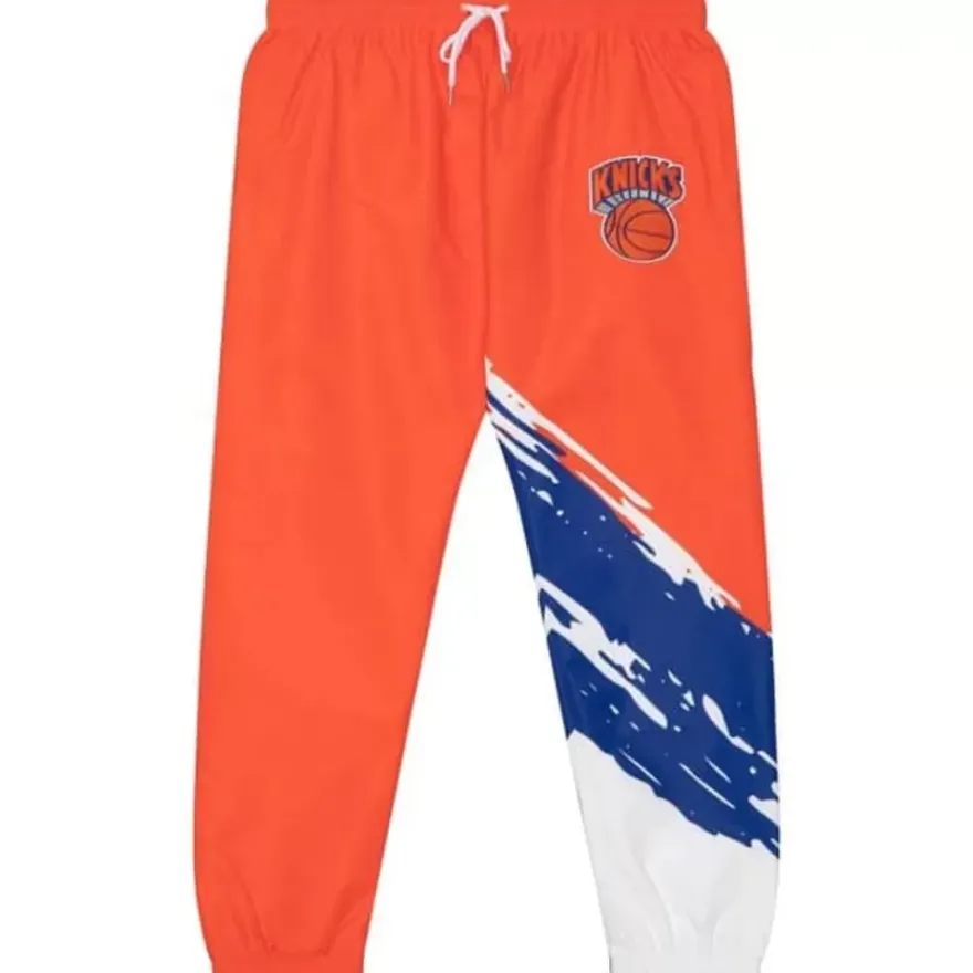 Mitchell & Ness Pants-Paintbrush Warmup Pant New York Knicks
