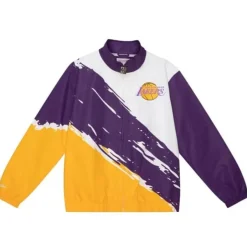 Mitchell & Ness Jackets & Outerwear-Paintbrush Windbreaker Los Angeles Lakers