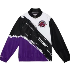 Mitchell & Ness Jackets & Outerwear-Paintbrush Windbreaker Toronto Raptors