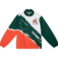 Mitchell & Ness Jackets & Outerwear-Paintbrush Windbreaker University Of Miami