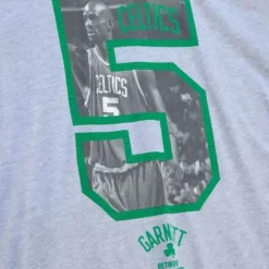 Mitchell & Ness T-Shirts & Tops-Parquet 5 Tee Boston Celtics Kevin Garnett