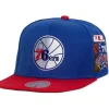 Mitchell & Ness Snapback-Patch Overload Snapback Hwc Philadelphia 76Ers
