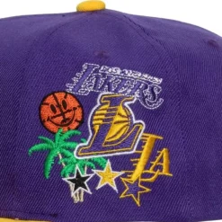 Mitchell & Ness Snapback-Patch Overload Snapback Los Angeles Lakers